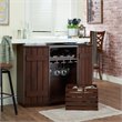 Furniture of America Layfield Wood Multi-Storage Buffet in Vintage Walnut