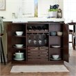 Furniture of America Layfield Wood Multi-Storage Buffet in Vintage Walnut