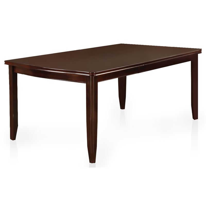 Furniture of America Ellenwood Wood Rectangle Dining Table in Espresso