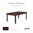 Furniture of America Ellenwood Wood 7-Piece Dining Table Set in Espresso