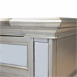 Furniture of America Farrah Transitional Wood 2-Drawer Nightstand in Silver