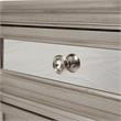 Furniture of America Farrah Transitional Wood 2-Drawer Nightstand in Silver
