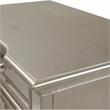 Furniture of America Farrah Transitional Wood 2-Drawer Nightstand in Silver
