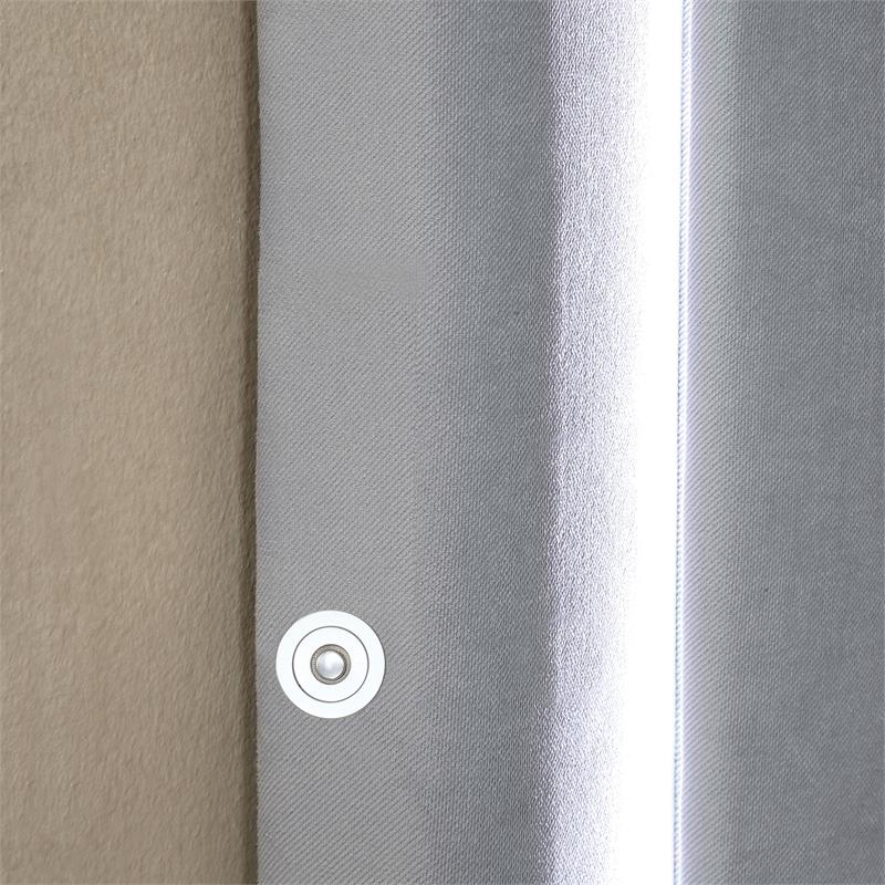 Furniture of America Luna Fabric King Bed with LED Lights in Gray