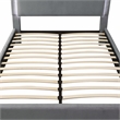 Furniture of America Luna Fabric King Bed with LED Lights in Gray