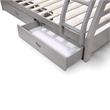 Furniture of America Tomi Wood Twin over Full Storage Bunk Bed in Gray