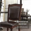 Furniture of America Alstroemeria Wood Side Chair in Brown Cherry (Set of 2)