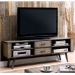 Furniture of America Eldroa Mid-century Solid Wood 72-Inch TV Stand in Gray