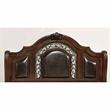 Furniture of America Eleo Solid Wood Panel King Bed in Brown Cherry