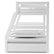 Furniture of America Tomi Wood Twin over Full Storage Bunk Bed in White