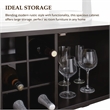 Furniture of America Mendota Wood Buffet Table with Wine Rack in Espresso