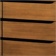 Furniture of America Belkor Solid Wood 6-Drawer Dresser and Mirror Set in Oak