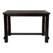 Furniture of America Sinuata Rustic Wood Pub Table in Antique Black