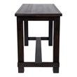 Furniture of America Sinuata Rustic Wood Pub Table in Antique Black