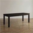 Furniture of America Sinuata Wood Rectangle Dining Table in Antique Black