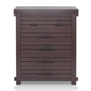 Furniture of America Colston Transitional Wood 6-Drawer Chest in Espresso