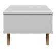 Furniture of America Paulson Wood 1-Drawer Coffee Table in White and Dark Gray