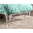 Furniture of America Polosa Transitional Metal Twin Bed Frame in Silver