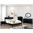 Furniture of America Belkor Mid-Century Modern Wood 4-Drawer Chest in Black