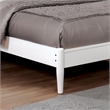 Furniture of America Belkor Solid Wood King Platform Bed in White