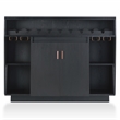 Furniture of America Trenta Wood Multi-Storage Buffet Cabinet in Black