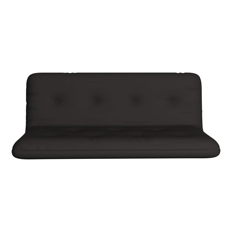 Furniture of America Brocko Contemporary Fabric 6-inch Futon Mattress in Black
