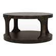 Furniture of America Arturo Solid Wood Open Shelf Coffee Table in Antique Black