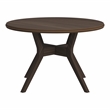 Furniture of America Mecca Mid Century Wood Round Dining Table in Gray