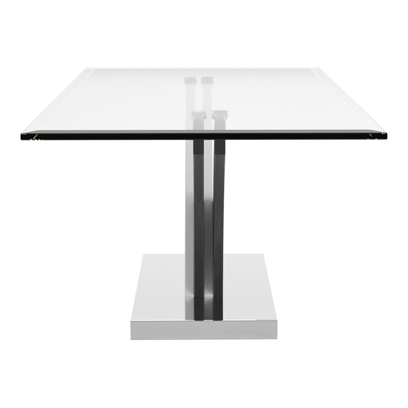 Furniture of America Tri Contemporary Glass Top Coffee Table in White and Gray