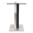 Furniture of America Tri Contemporary Glass Top Console Table in White and Gray