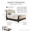 Furniture of America Kai Wood Panel Cal King Bed in Rustic Natural Tone