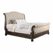 Furniture of America Kai Wood Panel Cal King Bed in Rustic Natural Tone