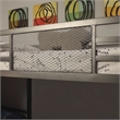 Furniture of America Dax Metal Triple Twin Bunk Bed in Gray and Silver