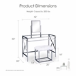 Furniture of America Ian Metal 3-Piece Bedroom Vanity Set in Chrome