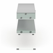 Furniture of America Juka Contemporary Wood Storage Console Table in White