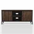 Furniture of America Ronda Industrial Wood 60-Inch TV Stand in Weathered Oak