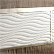 Furniture of America Cepher Faux Leather Full/Queen Spindle Headboard in White