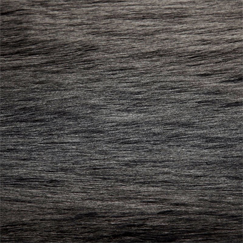 Furniture of America Saxton Contemporary Fabric Padded Short Bench in Black