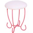 Furniture of America Prink Metal 3-Piece Kids Vanity Set in Pink and White