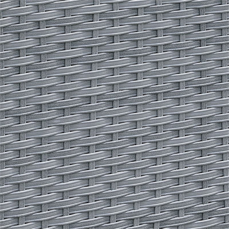 Furniture of America Condor Contemporary Wicker / Rattan Patio Sofa in Gray