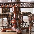 Furniture of America Traditional Eleanora Wood Pedestal Dining Table in Cherry