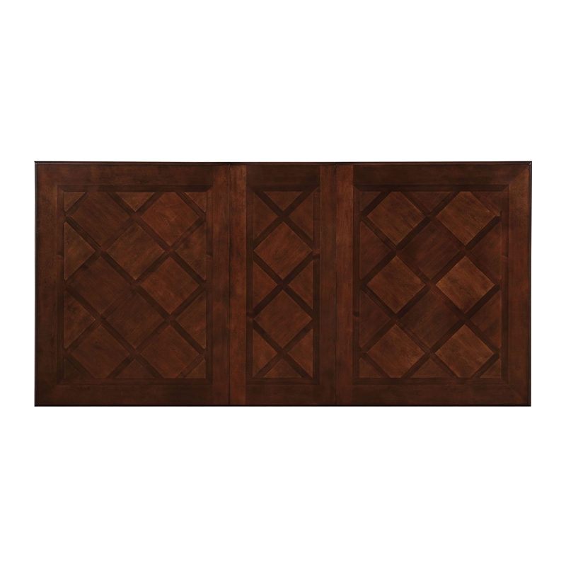 Furniture of America Simmons Wood Extendable Dining Table in Brown Cherry