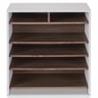 Furniture of America Soren Modern Wood 5-Tier Shoe Rack in White and Brown