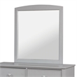 Furniture of America Dimanche Solid Wood Dresser and Mirror in Gray