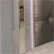 Furniture of America Xulu Contemporary Wood Cal King Bed with LED in Silver