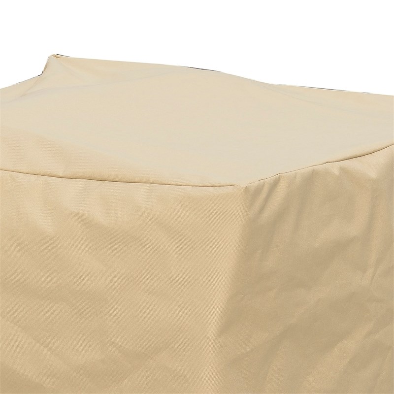 Furniture of America Gonda Fabric Patio Chair Dust Cover in Light Brown