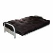 Furniture of America Brocko Fabric 8-Inch Innerspring Futon Mattress in Black