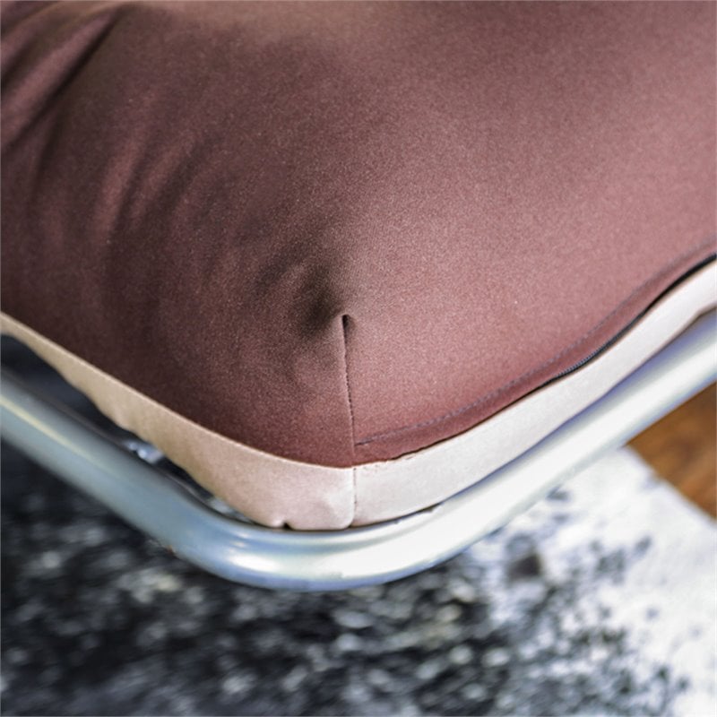 Furniture of America Vargas Fabric 6-inch Futon Mattress in Khaki and Brown
