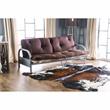 Furniture of America Vargas Fabric 6-inch Futon Mattress in Khaki and Brown