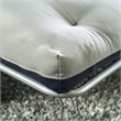 Furniture of America Vargas Fabric 6-inch Futon Mattress in Navy and Gray